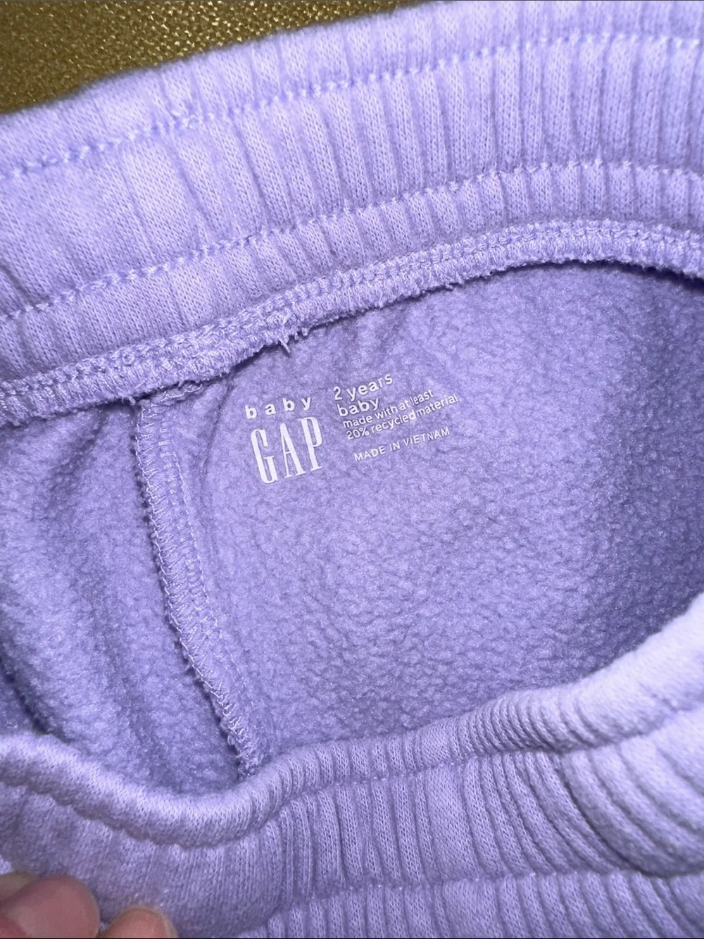 GAP Lilac Fleece Joggers for Kids